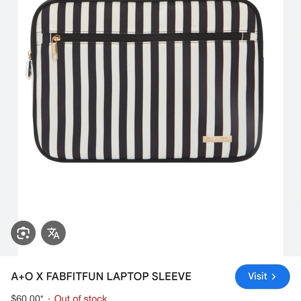 Alice + Olivia Monochrome Striped Textile